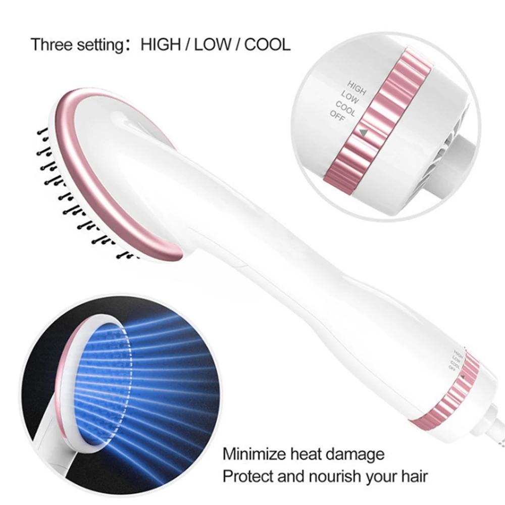 

Multifunctional Negative Ion Electric Hair Brush Hot Comb Fast Hair Straightener Brush Dryer Auto Straight Hair Styling Tool