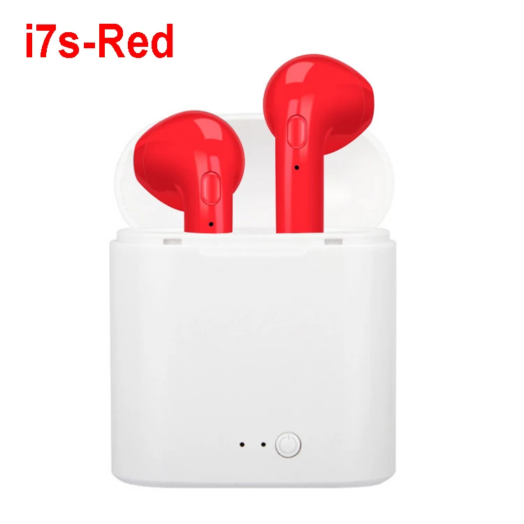red i7s Inpods 12 наушники i7s i9s i11 i12 Tws беспроводные Bluetooth наушники гарнитура Прямая поставка - Цвет: red i7s
