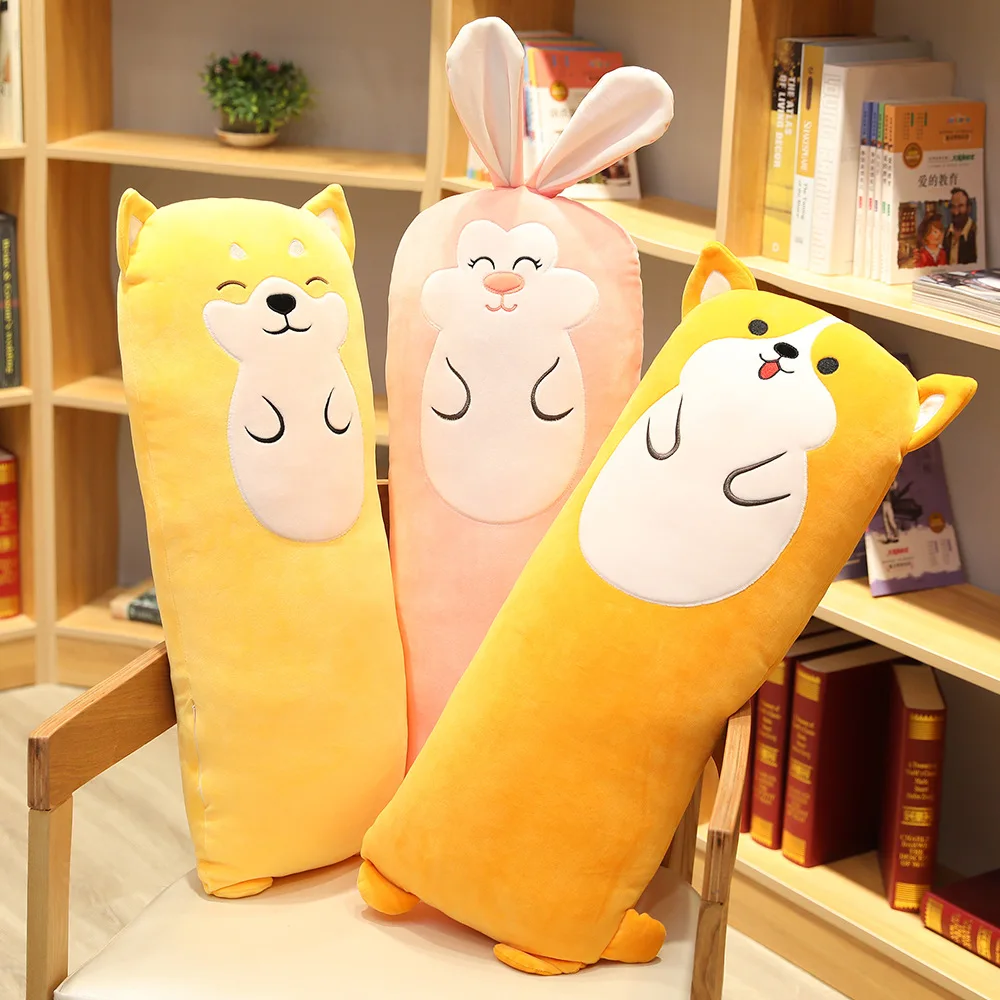 

Cute Chai Dog Doll Long Pillow Corgi Plush Toy Doll Bed Girl Pillow Nap Pillow Doll Festival Christmas Gift
