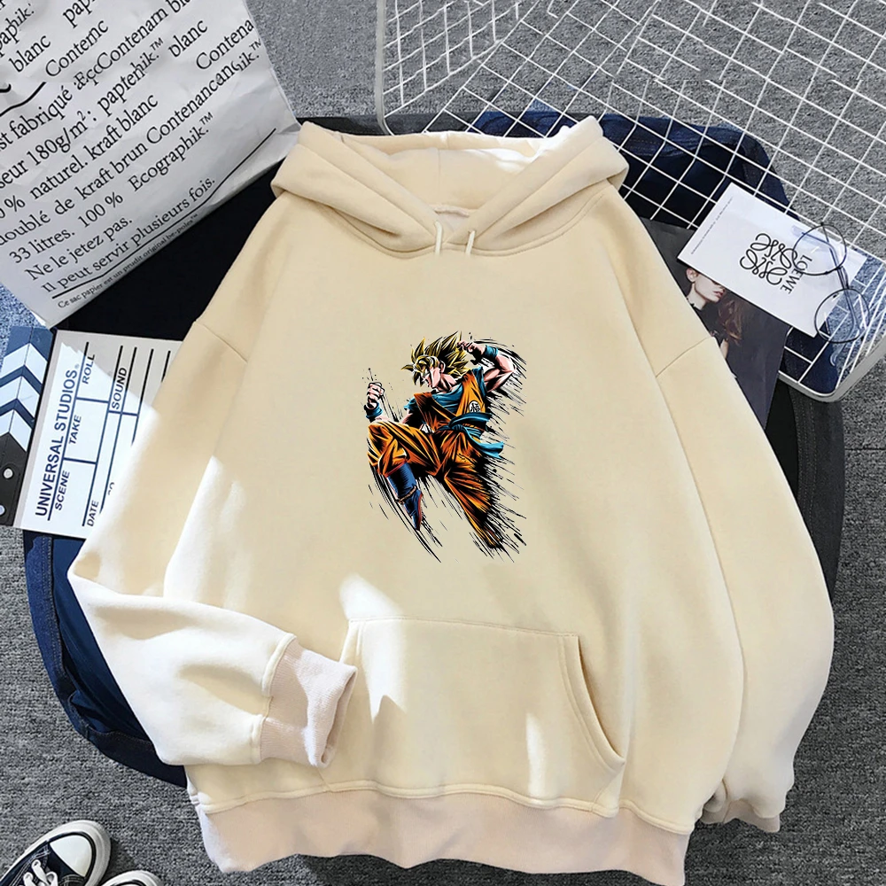 メンズドラゴンボールフード付きスウェットシャツ カジュアルな秋のスウェットシャツ 漫画のキャラクターが描かれた新しい悟空のスウェットシャツ 原宿プリント ジョギング Hoodies Sweatshirts Aliexpress