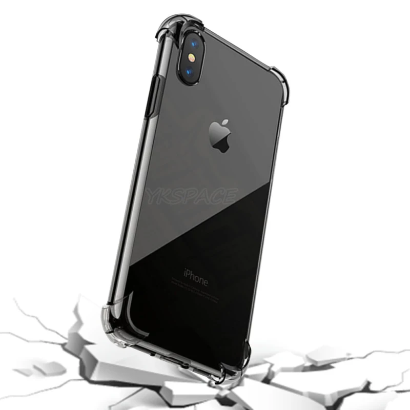 Rsionch-Shockproof-Case-for-iPhone-Xr-X-XS-XS-Max-Clear-Soft-Silicone-Protection-Back-cove (2)