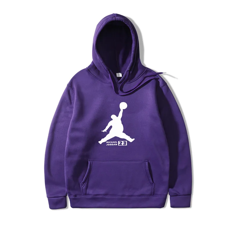 Осень Новое поступление хип-хоп 23 спортивная мужская толстовка с принтом хип-хоп мужские толстовки с капюшоном пуловер с капюшоном одежда - Цвет: purple 1