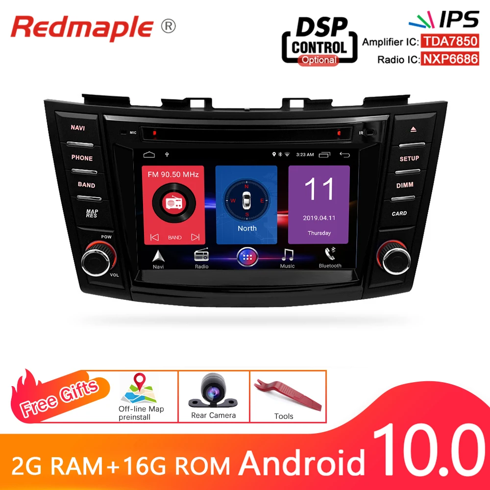 Android10.0 Car Radio Gps Player For Suzuki Swift 2012 2013 2014 2015 2016  Auto Dvd Navigation Multimedia Bluetooth Video Stereo - Car Radios -  AliExpress