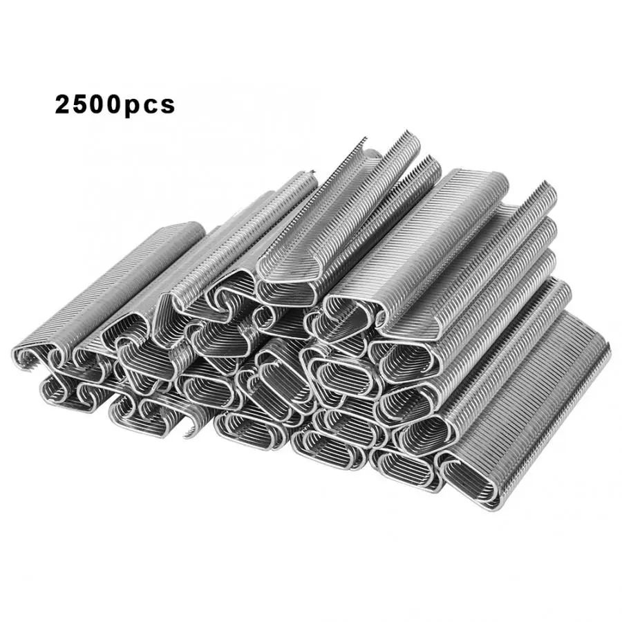 

2500pcs Animal Cage Clamp Supermarket Packaging Sealing Hog Ring Pliers C-type Nails hardware decorative nails