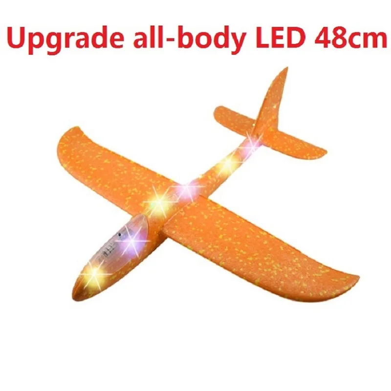 Hand throw airplane EPP Foam Outdoor Launch Glider Plane Kids Toys 48 cm Interesting Launch Throwing Inertial Model Gift toys foam plane foam aircraft