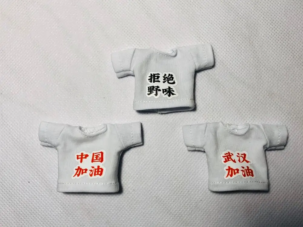 Ob11 baby clothes accessories ob11 short T-shirt 12 point BJD circle is China refueling, Wuhan refueling