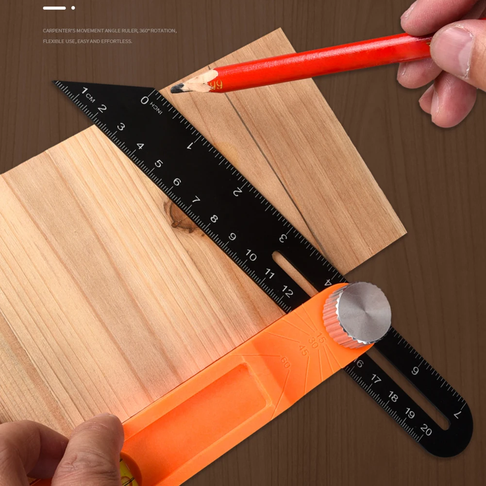 Wooden Marking Gauge Protractor Angle Rulers Gauges Tri Square Sliding