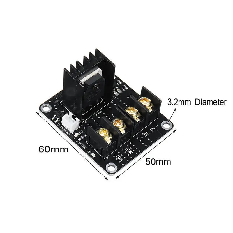 3D печать Mosfet Высокая мощность Подогрев кровать расширения Модуль питания Mos трубка для Prusa I3 Anet A8/A6 части 3d принтера