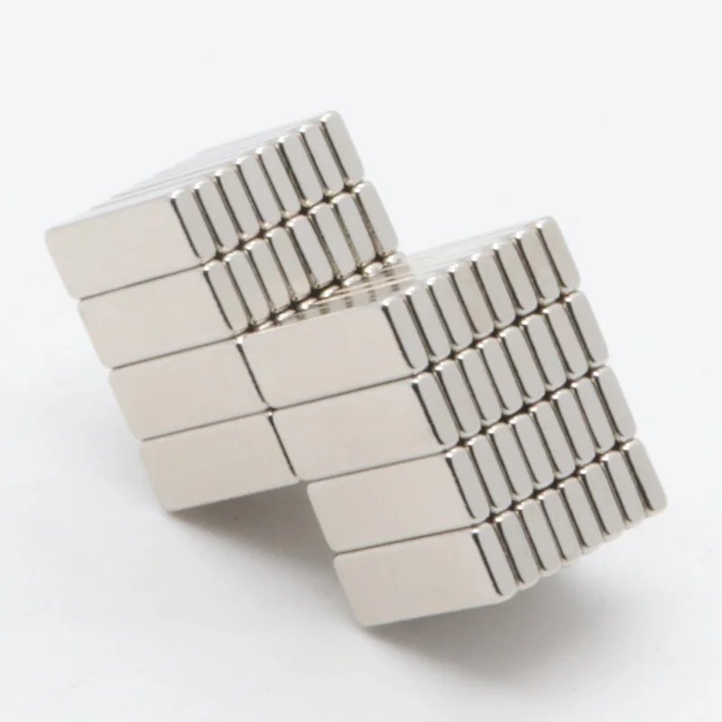 100Pcs 15x6x3 mm Neodymium Magnet Block N35 Permanent NdFeB Buck Cube Mini Small Super Strong Powerful Magnetic Magnets