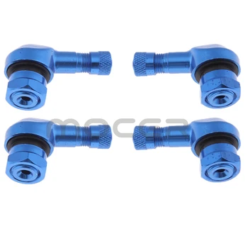 

4Pcs 90 Degree Angled Wheel Tire Tyre Valve Stem Extension Adapter Motorcycle Bike Truck RV Car