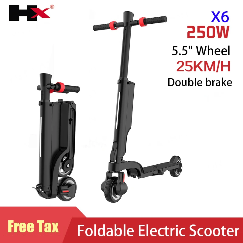 PROD 1005002088457254 HX X6 5.5 Inch Wheel Adult Folding Electric
Scooter 250W 24V 6.4AH Longboard Skateboard Step Patinete Lightweight
E-scooter