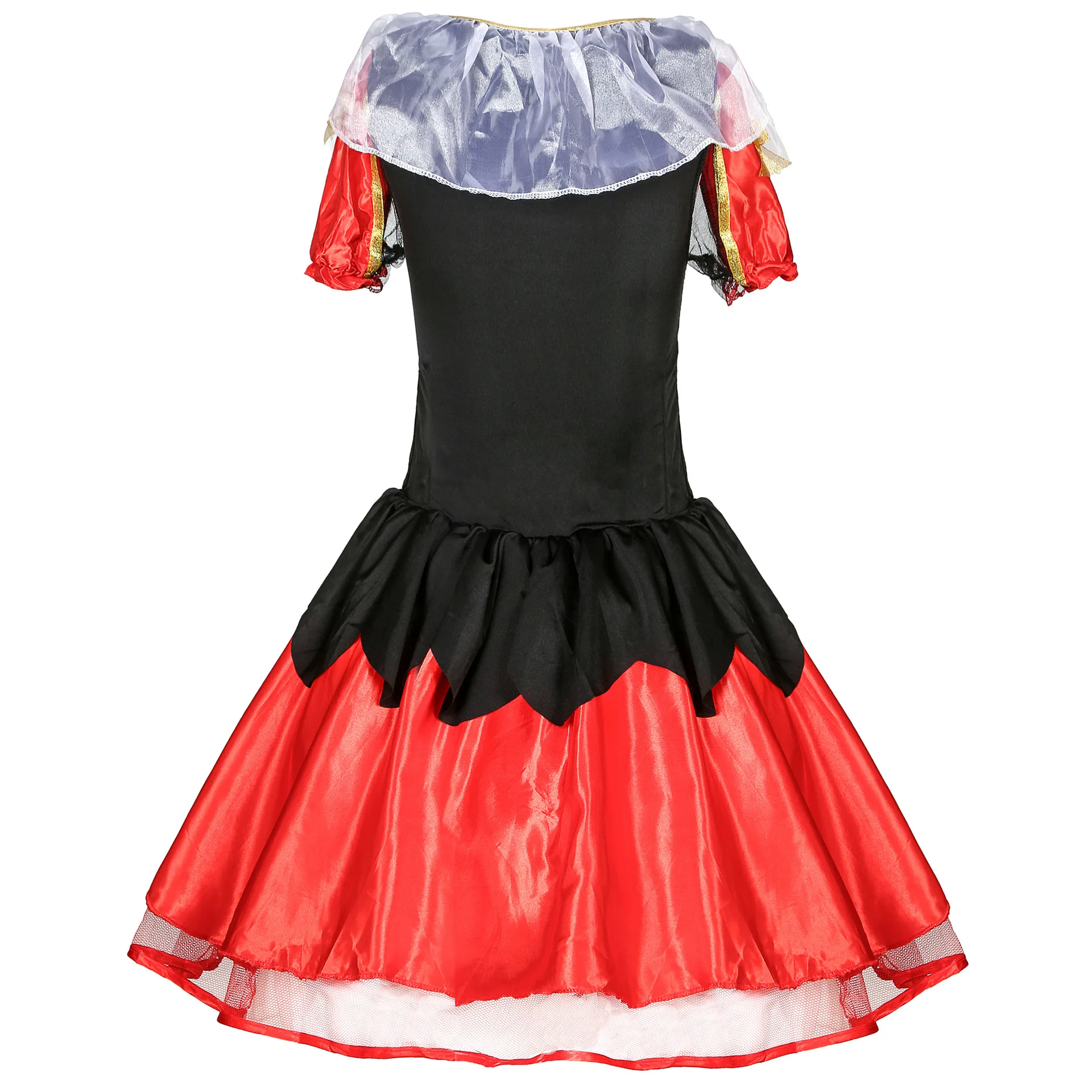 Костюм Алисы в стране чудес женские сексуальные костюмы королевы сердец Красная Королева Косплей для Хэллоуина женское вечернее платье C52654AD