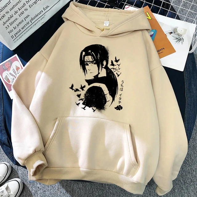 Japanese Anime Cool Akatsuki Hoodies Women Funny Cartoon Graphic Hoodie Harajuku Oversized Sweatshirt Pullover Unisex Beige13