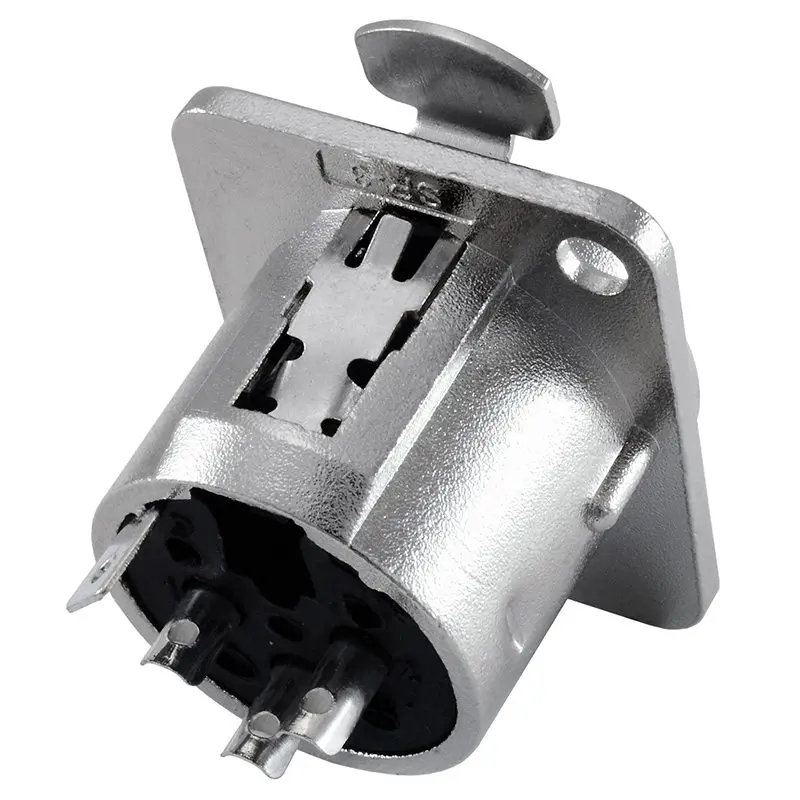 Большая сделка XLR Female Jack 3 Pin-panel Mount Jack серии D размер XLR-F-4 шт