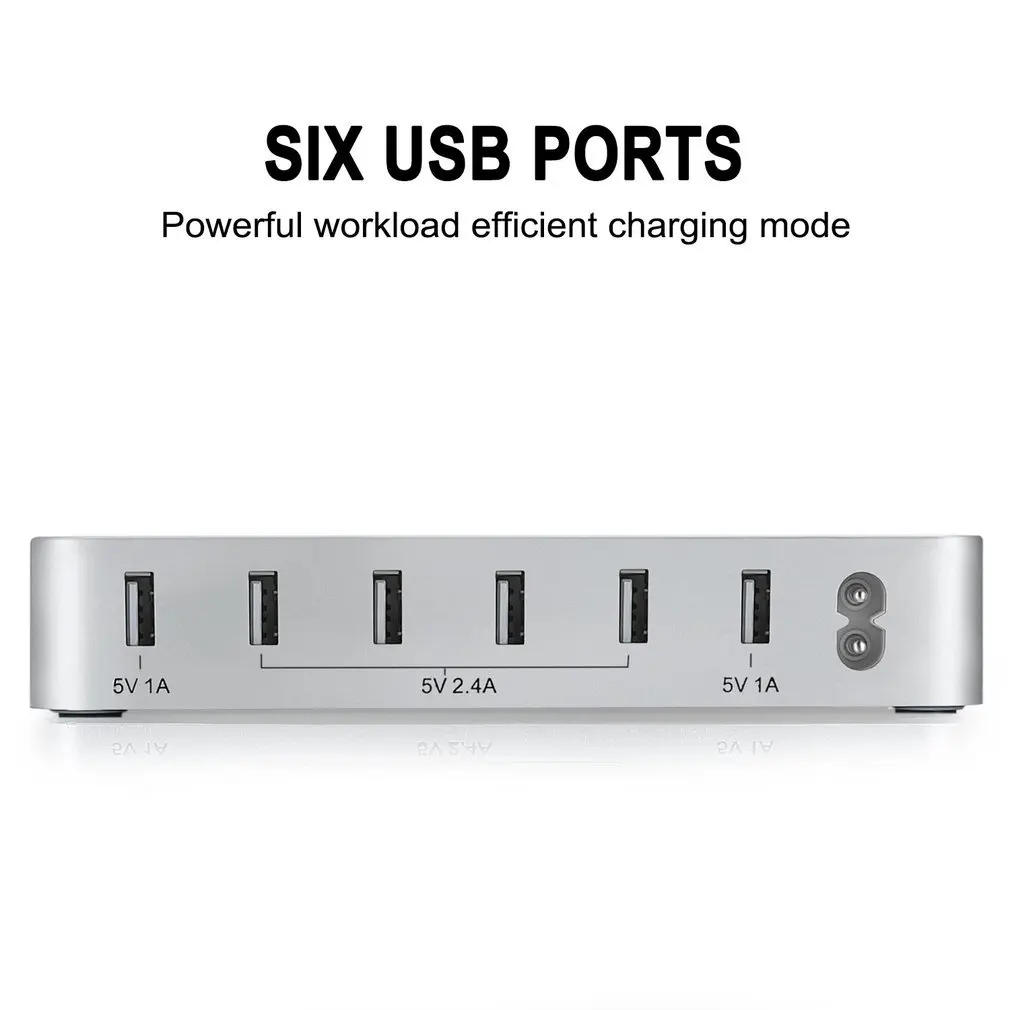 Onleny 6 портов зарядный концентратор несколько USB зарядное устройство настольная зарядная док-станция для планшета ПК смартфон с часами кронштейн Подставка держатель
