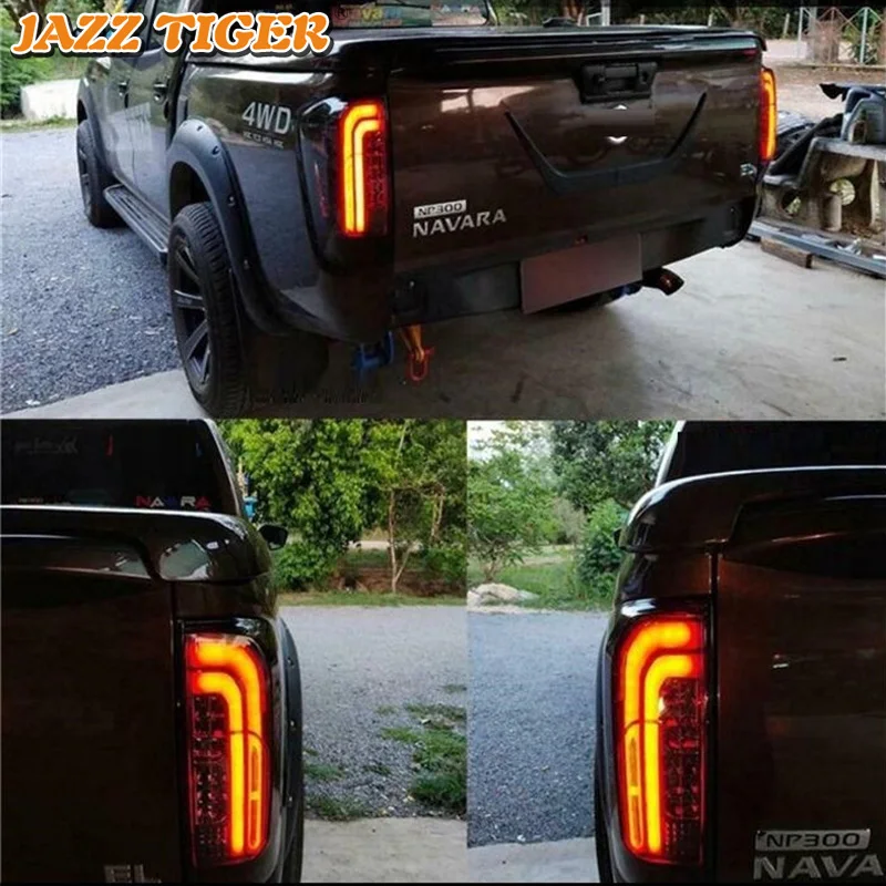 Автомобильный светодиодный фонарь светильник хвост светильник для Nissan NP300 Navara задний противотуманный фонарь+ тормозной светильник+ обратный+ сигнал поворота