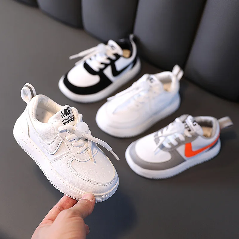 Boys Shoes Sneakers Classic Girls Infant Baby Soft Lace-Up Tennis Hot-Sales High-Quality