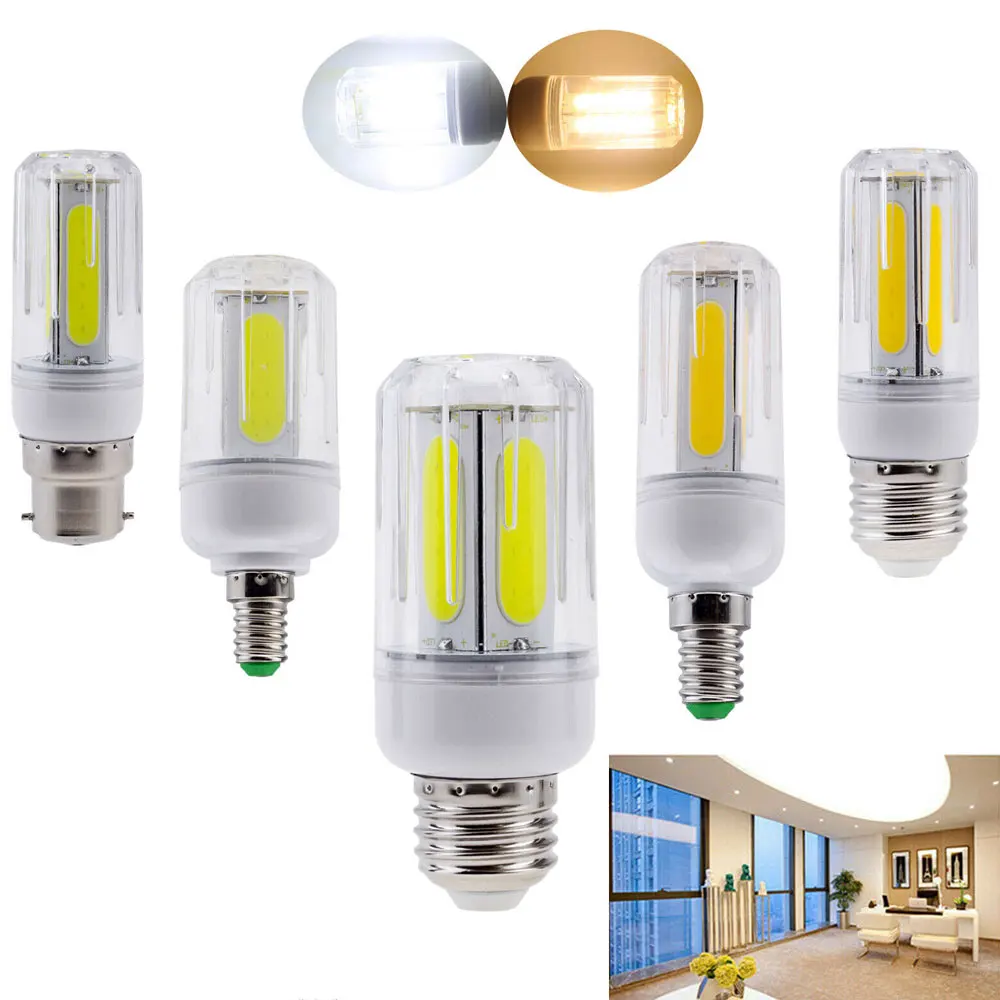 

E27 светодиодный светильник 220V SMD E14 E12 B22 E26 светодиодный светильник COB Светодиодная лампа-кукуруза Люстра для дома светильник ing светодиодный лампы 110V AC 85-265V