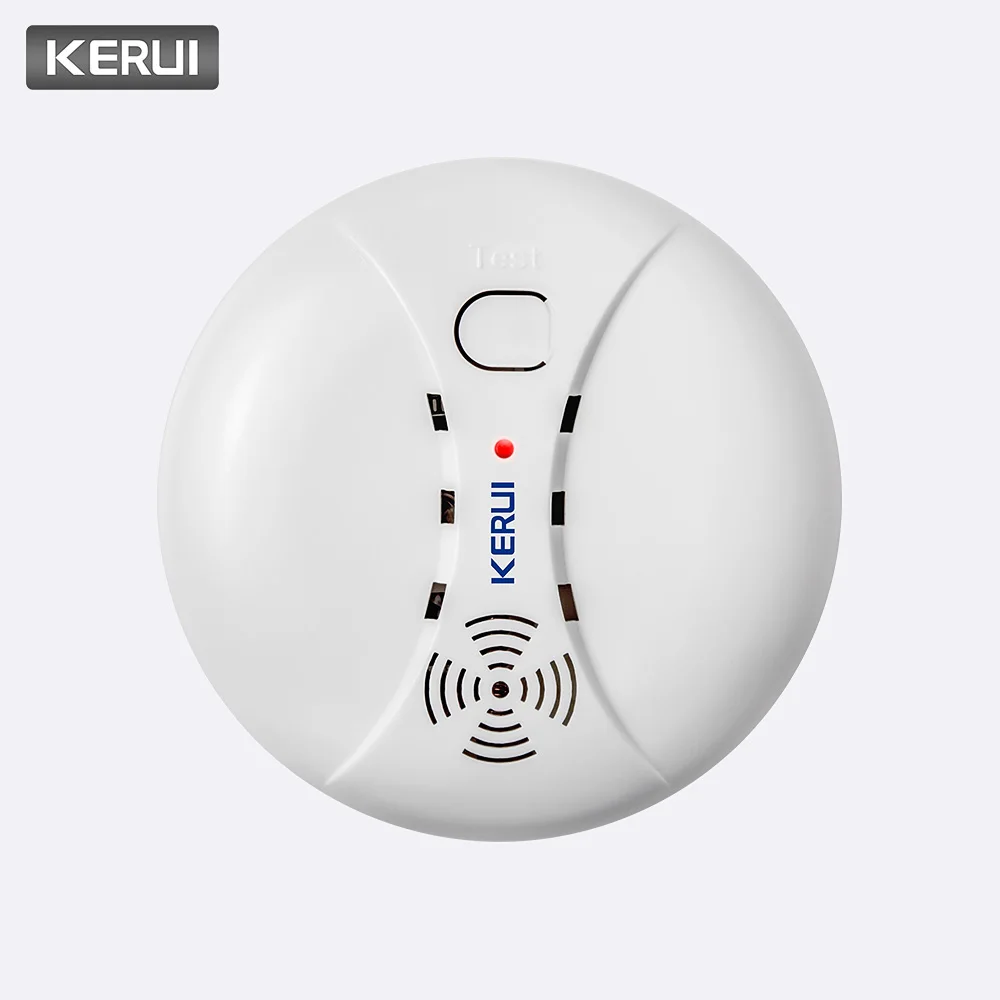 KERUI 433 МГц беспроводной детектор дыма пожарная сигнализация для Wi-Fi GSM PSTN домашняя охранная Противоугонная сигнализация Rookmelder Комплекты Датчиков