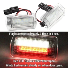 2 adet flaş LED nezaket kırmızı beyaz kapı ışığı ISF RCF RX350 LS460 GS350 GSF