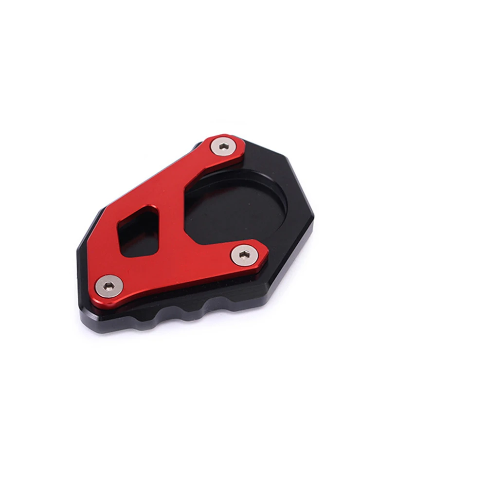 Red Black Алюминиевая модификация, подставка для мотоцикла, нескользящая, легко устанавливается, боковая подставка, экономия пространства, стабильная Выдвижная пластина, аксессуары - Цвет: Red Black