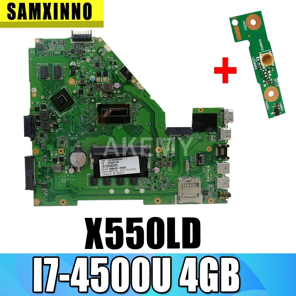 GT840M I7 4500U 4 Гб X550LD материнская плата для For Asus X550LC A550L Y581L W518L X550LN ноутбука
