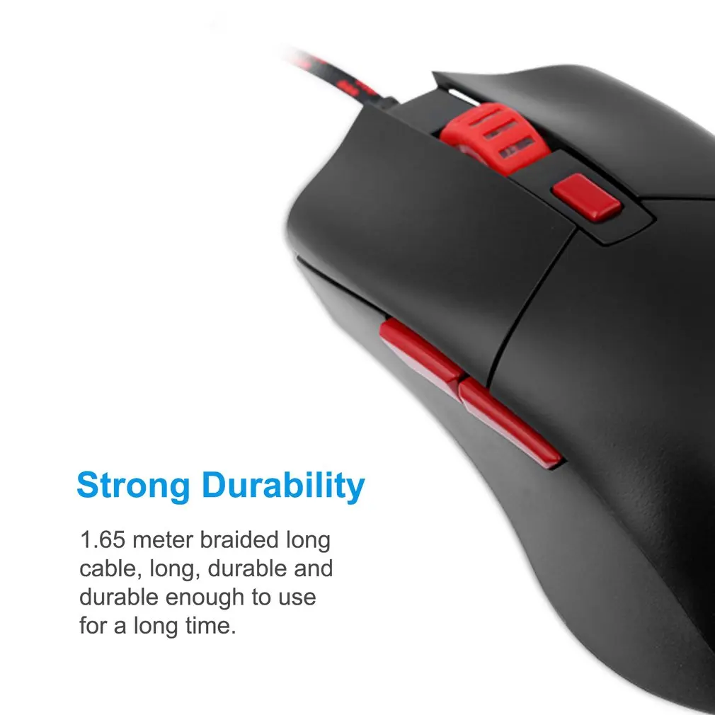 LESHP USB Проводная оптическая игровая мышь 3200 dpi регулируемая для Pro Gamer с 5 кнопками 7 цветов светодиодный фонарь