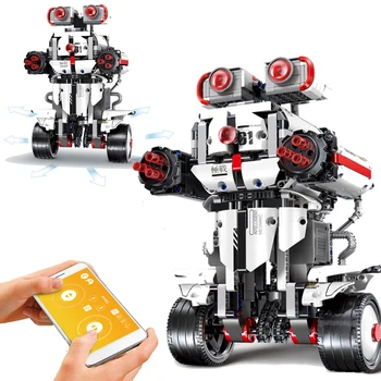 

New Technic Idea Remote Control Robot Building Blocks MINDSTORMS Programme Model Constructor for Children Toys for Kids Gifts