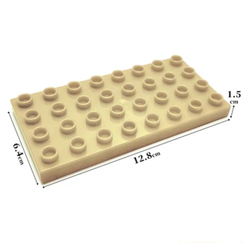 

10pcs/set 4x8Large particles DIY Building Blocks Bulk Sets Bricks Bulk Model Figures Educational Kids Toys Compatible All Brands