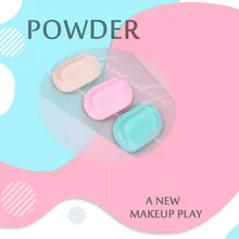 Косметическая пуховка, порошковая пуховка, пена для макияжа, красота, 3 цвета, новинка, силиконовые спонж для макияжа, аппликатор eponge a maquiller 110