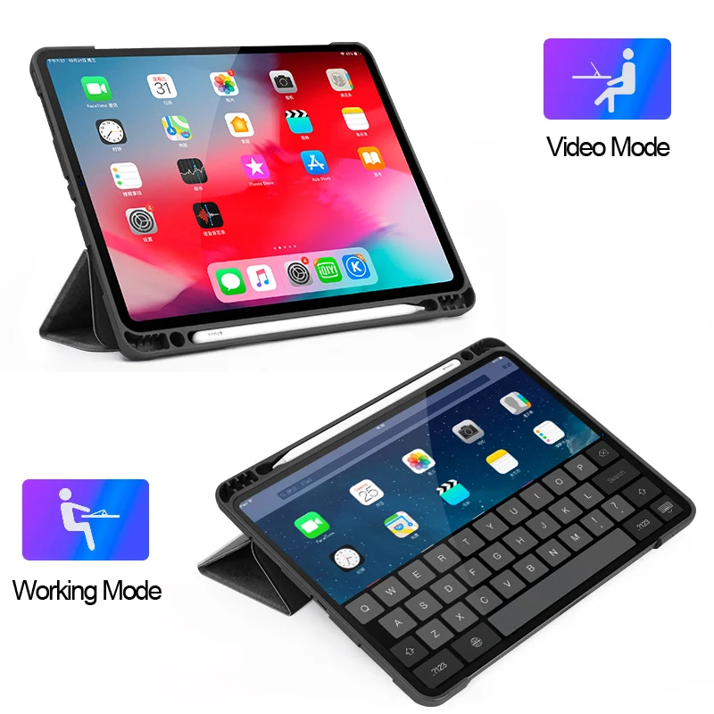 Для iPad Pro 11 Чехол для iPad Pro 12,9 Магнитный ультра тонкий чехол для смарт-телефона для iPad 11 дюймов чехол с поддержкой беспроводной зарядки