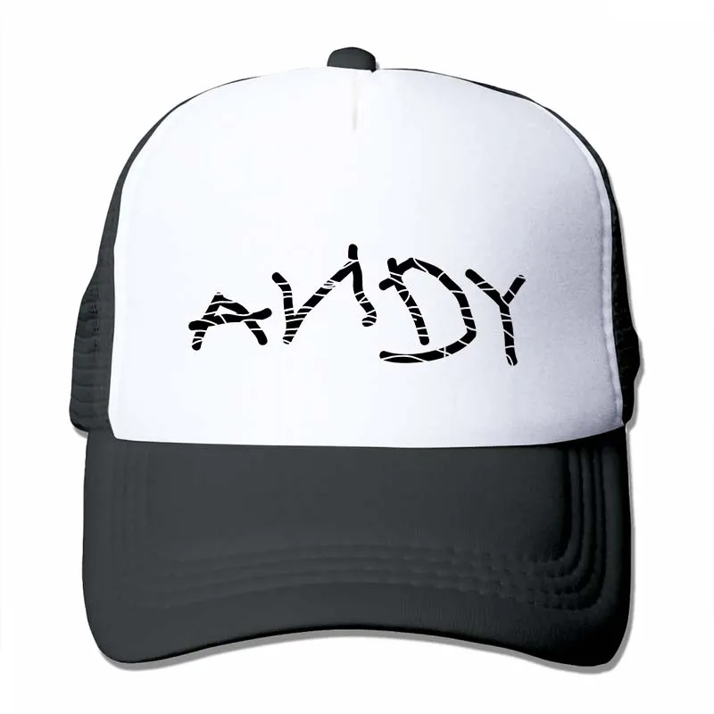 Distressed ANDY(История игрушек) бейсболка для мужчин и женщин Кепка для водителя грузовика модная Регулируемая Кепка - Цвет: 4-Black