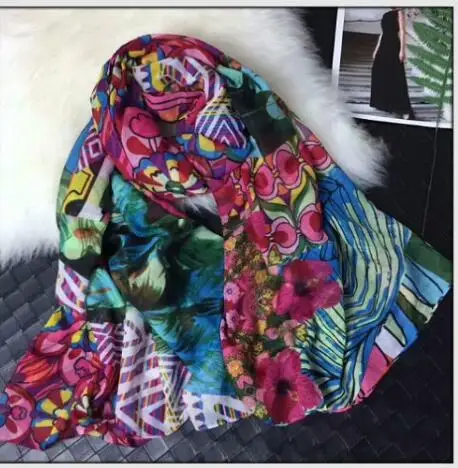 Испанский модный весенний и осенний шарф, подарок на день рождения шаль(2 - Цвет: 58