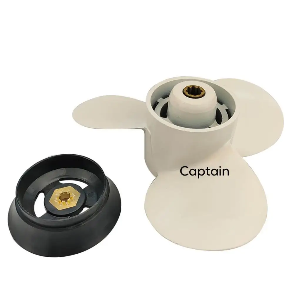 Captain Propeller 9 3/4x6 1/2-J High Thrust 683-W4592-02-EL Fit Yamaha Outboard Engines 9.9HP, 13.5HP, F9.9, 15HP, F8