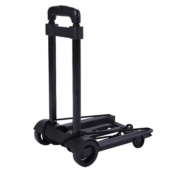 

Folding Luggage Cart Household Portable Travel Trailer Aluminum Alloy Car And Car Luggage Cart Shopping Trolley Trunk trailer