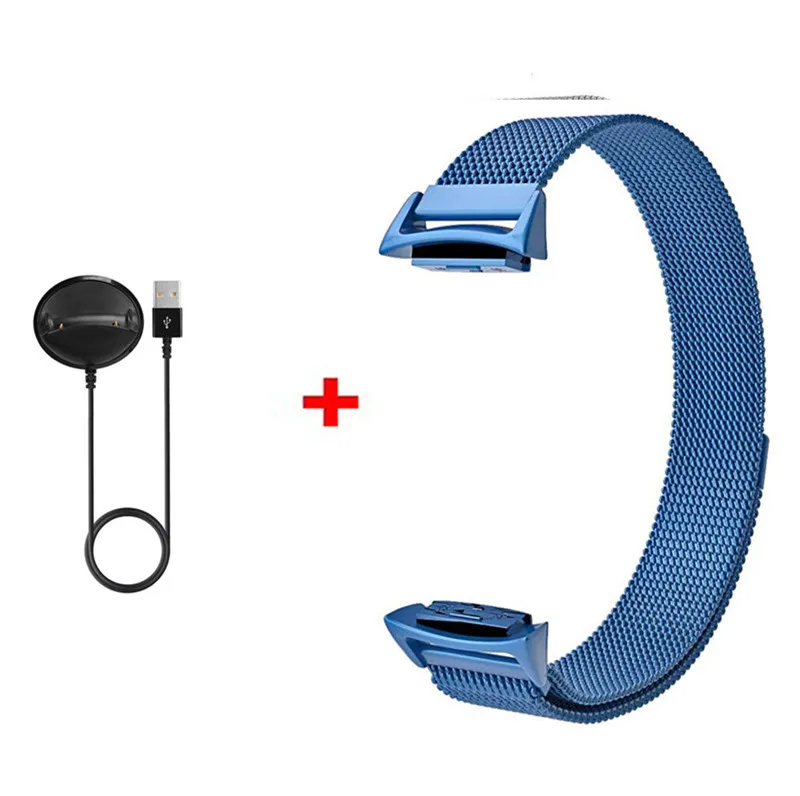 2 в 1 умный ремешок для samsung gear fit2 Pro Band ремешок для часов браслет+ кабель для зарядки для samsung gear Fit 2 Pro ремешок для часов - Цвет: Color3