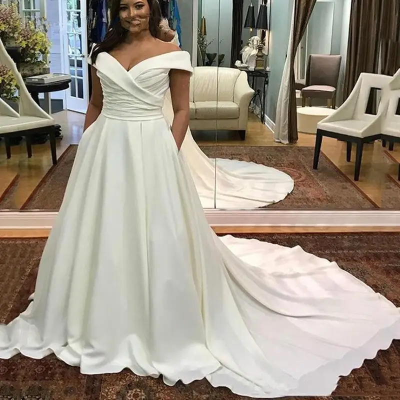 

New Romantic Summer Bridal Gown Smooth Feeling Chiffon Sleeveless Deep V-neck Open Back Customizable Wedding Dress
