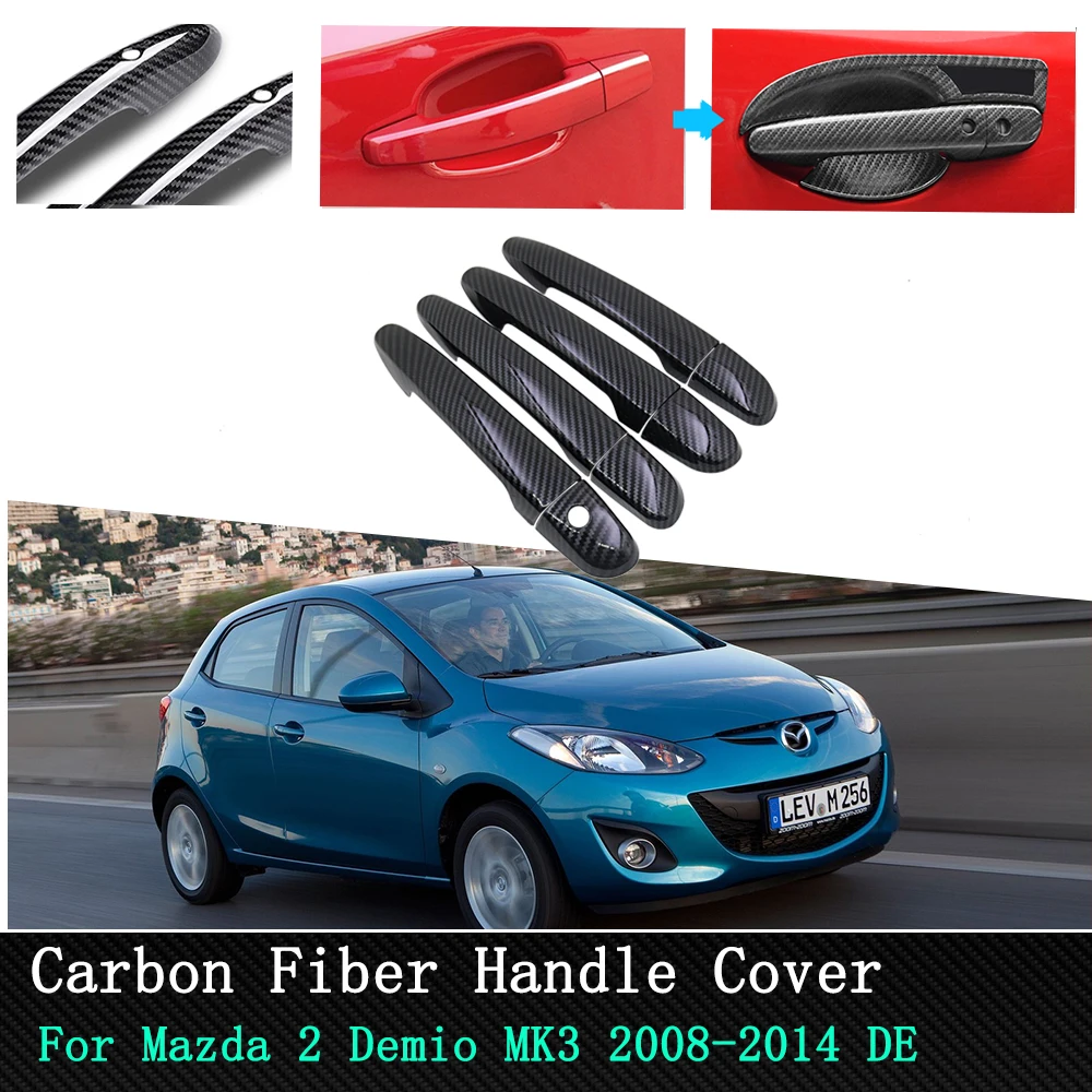 Крышка дверной ручки автомобиля для Mazda 2 Demio MK3 2008 2009 2010 2011 2012 2013 2014 DE