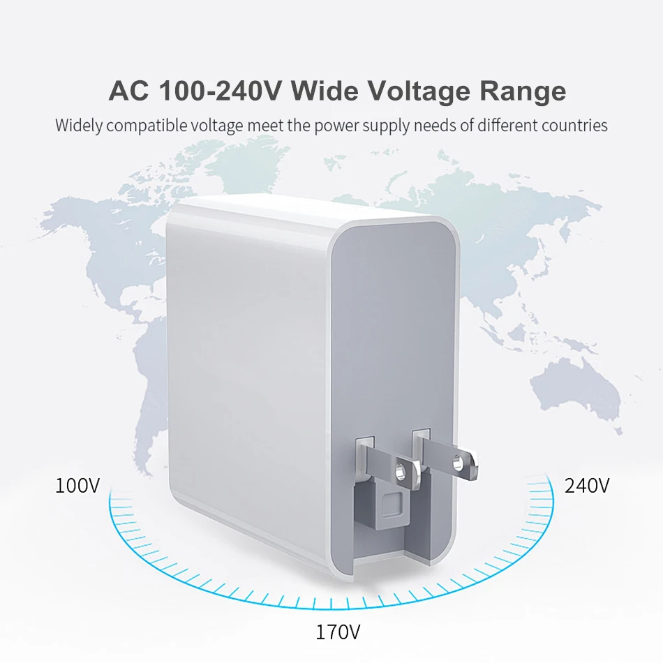 Amstar 48 Вт мульти Быстрая зарядка 3,0 PD type C USB зарядное устройство для iPhone 11 XS X samsung 10 9 huawei Tablet QC 3,0 быстрая настенная зарядка