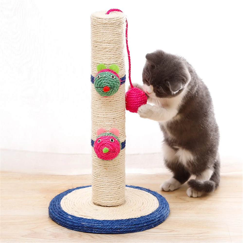 

Scratching Post And Climbing Frame Column Cat Tree Scratcher Tower Accessories Pet Furniture Toy Supplies House Bed Scratch