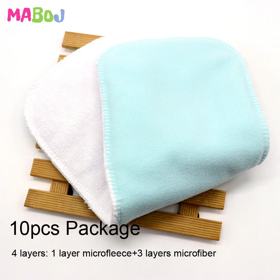 MABOJ Cloth Diapers Baby 9pcs Pocket Cloth Diaper One Size Reusable Washable Nappies Character Unisex Baby Care Pants Insert - Цвет: TPD8-2-5