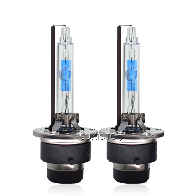 SUKIOTO 2PCS Original Xenon D2S HID Lamps 35W 55W D4S 5500K Car Headlight Bulb Metal Base Super Bright D2 D4 HID Xenon Light (1)