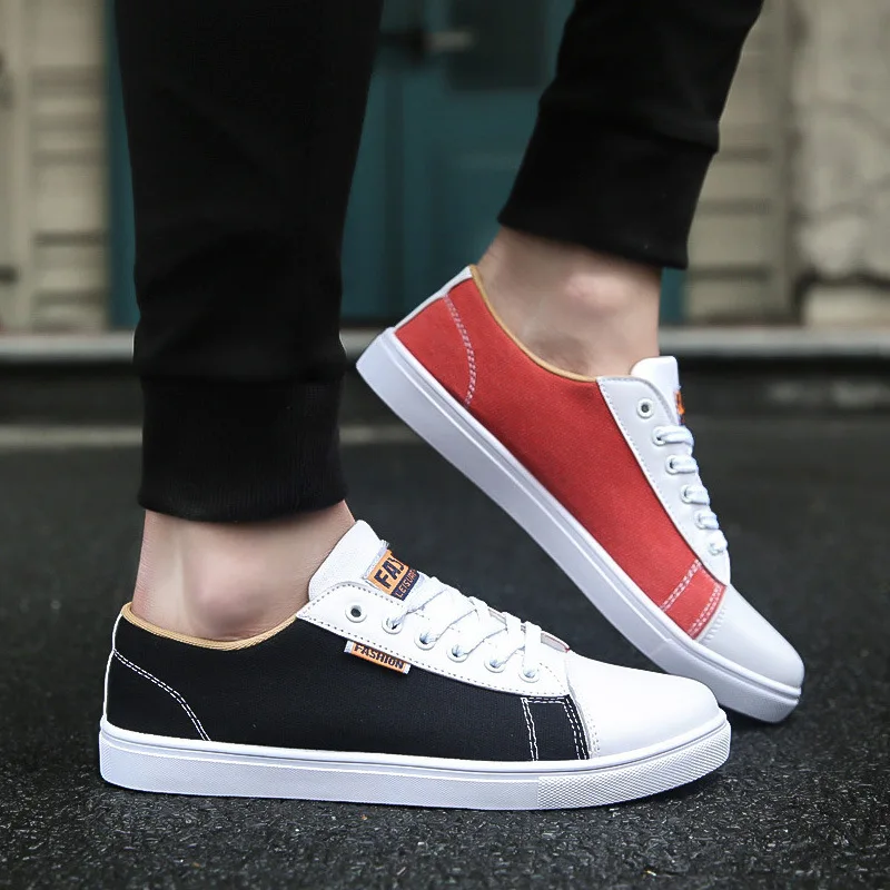 

Spring And Summer New Style Lace-up Sail Same Color Students Korean-style Contrast Color Mandarin Duck Not Cloth Shoes Horizonta