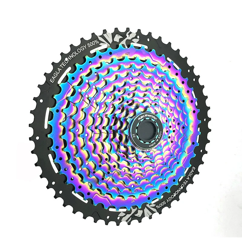 Кассета MTB 11 скоростей 50T широкое соотношение радужного свободного колеса