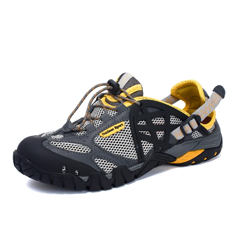 2019 Men Outdoor Sneakers Breathable Sandals Shoes Big Size Men Women Outdoor Hiking Sandals Men Trekking Trail Water Sandals