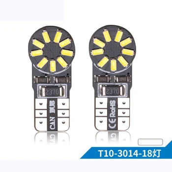 

T10 Led Canbus 18 Smd 3014 No OBC Error 194 168 W5W T10 18smd LED Interior Instrument Light Bulb Lamp White 6000k