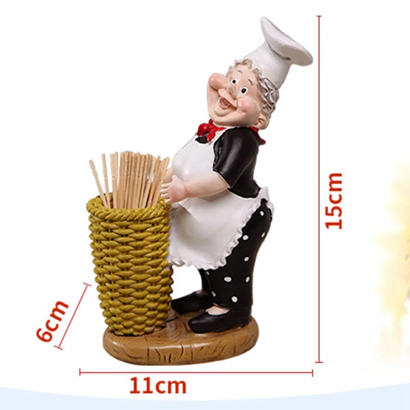 Decoration Toothpick Holder Restaurant Decoration Home Decoration Chef Toothpick Holder Business Card Holder