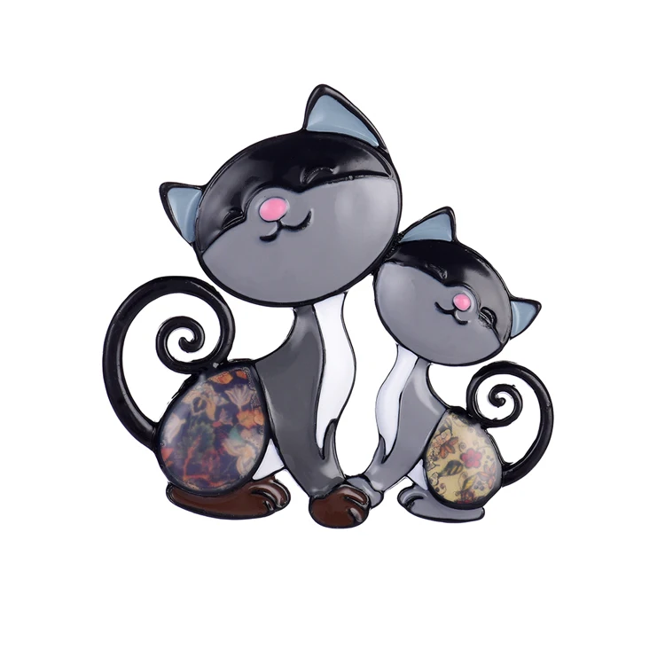 Винтажные Мультяшные Коты на булавке, броши на подарки лучшим друзьям, модная эмалированная металлическая брошь с кошкой булавка, значки на сумки, подарки