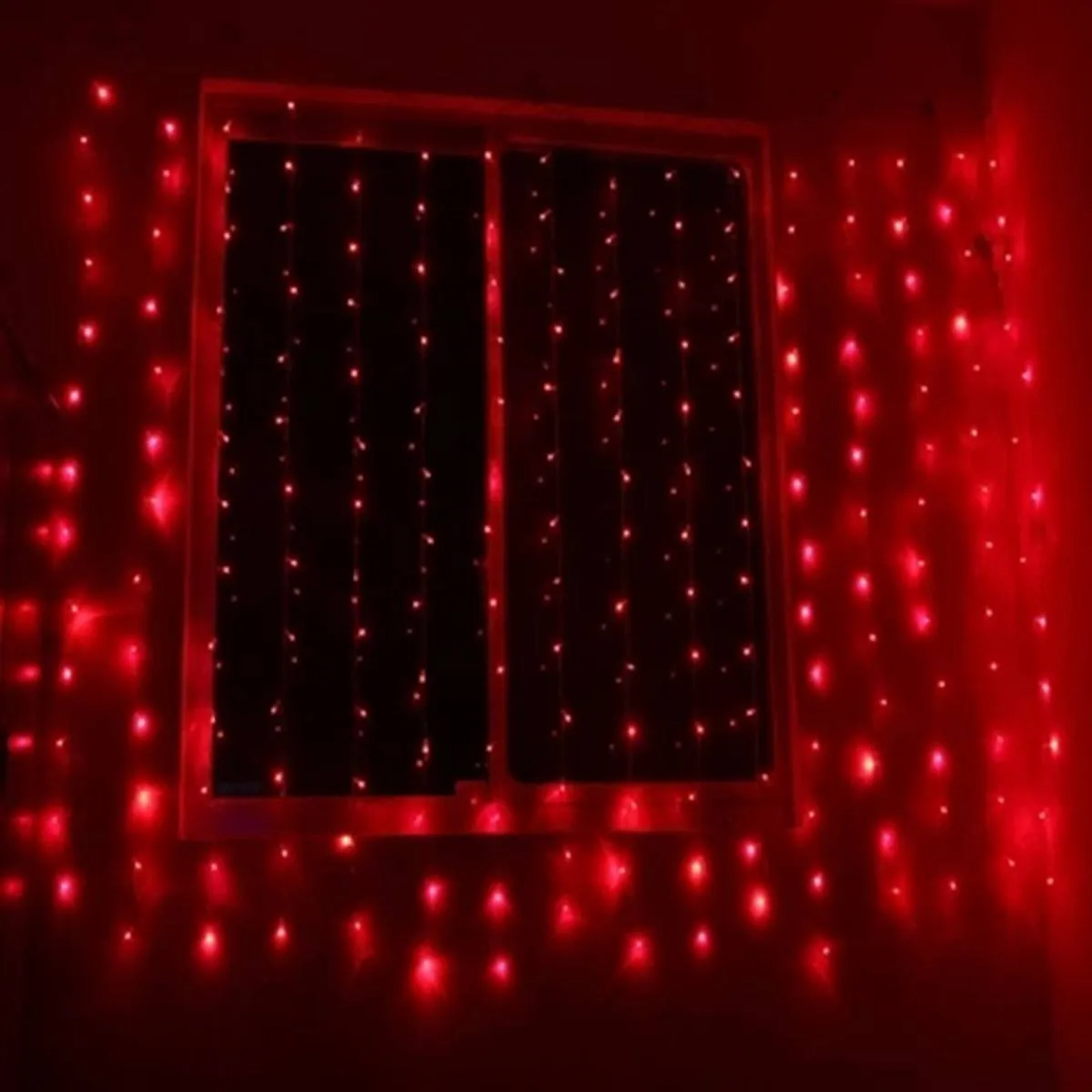 Красный Водонепроницаемый 8 м x 3 м RGB 800 светодиодный гирлянда Сказочный занавес свет наружные вечерние свадебные Декор 220 В - Испускаемый цвет: Красный