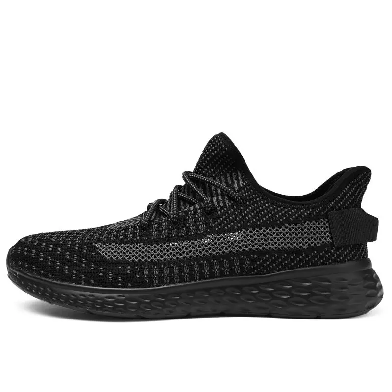 6837 black Мужская беговая Обувь Дышащая корзина homme уличная Zapatillas Air Mesh Boosts спортивная обувь мужские кроссовки Sapato большой размер 48 - Цвет: 6837 black